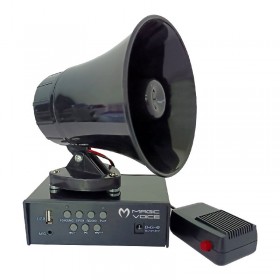 MAGICVOICE MV-800 USB KAYIT SİREN MİNİ PAZARCI ANFİ SETİ MIKNATISLI (ANFİ+HOPARLÖR+MİKROFON)